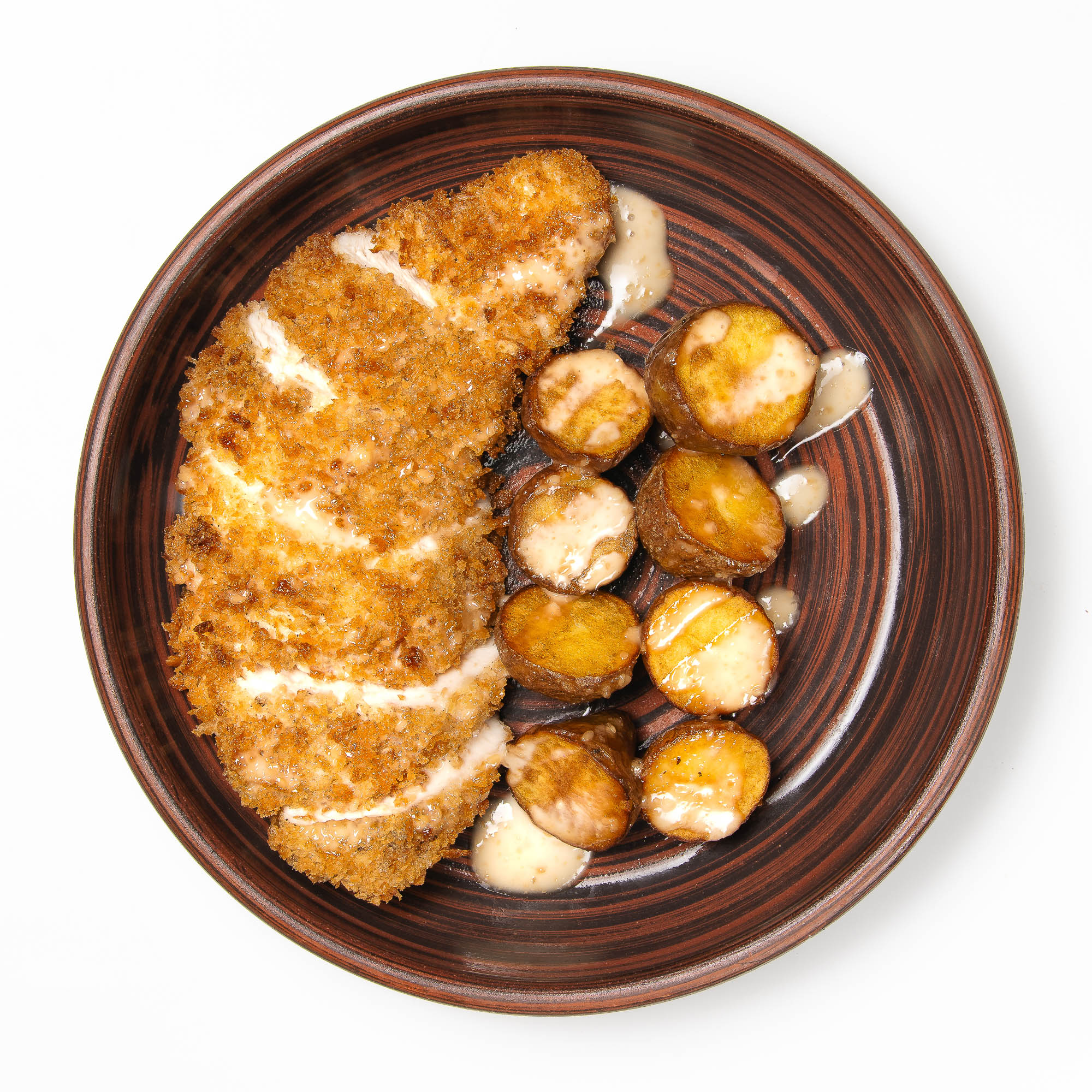 Шницель с картофелем